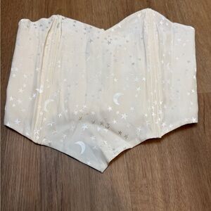Vintage Mary Green Silk Stars & Moon Corset